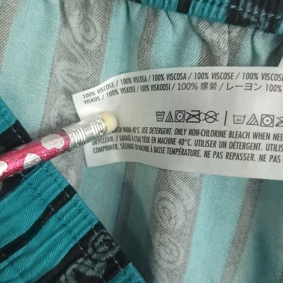 Disney Haunted Mansion Lounge Pajama Pants Women's Large Blue Black Stripe - Picture 10 of 10